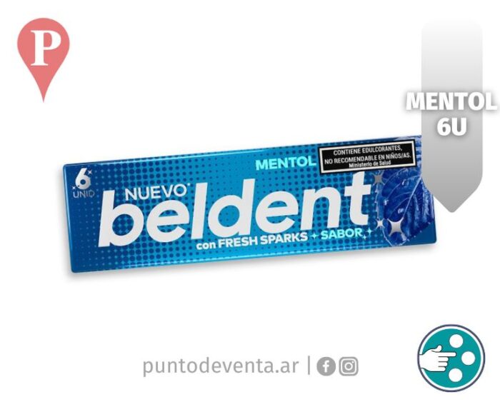 Chicle Tableta Beldent Mentol 6u - desarrollo.puntodeventa.ar