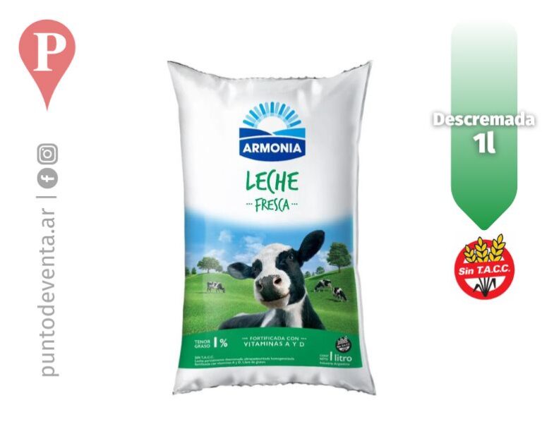 Leche Sachet Armonia Descremada 1% 1l - desarrollo.puntodeventa.ar
