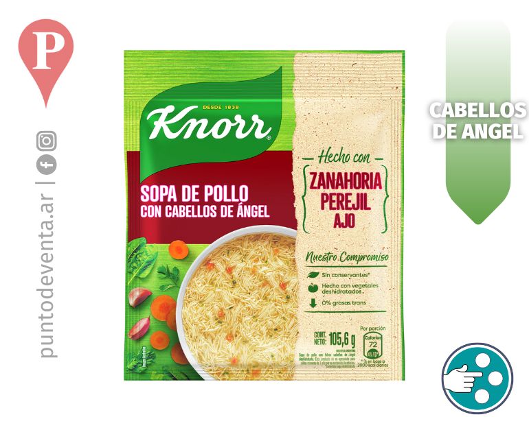 Sopa Familiar Casera Knorr Pollo con Cabellos de Angel - desarrollo.puntodeventa.ar