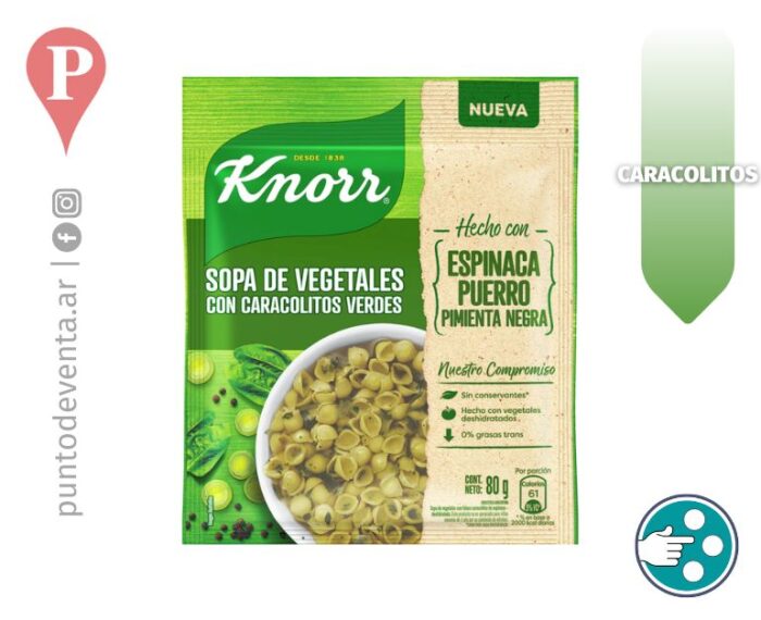 Sopa Familiar Casera Knorr Caracolitos Verdes - desarrollo.puntodeventa.ar