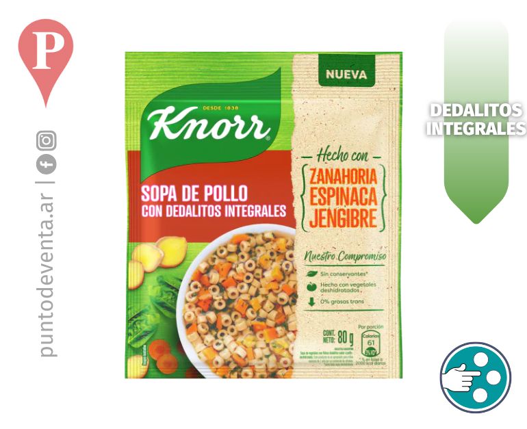 Sopa Familiar Casera Knorr Pollo con Dedalitos Integrales - desarrollo.puntodeventa.ar