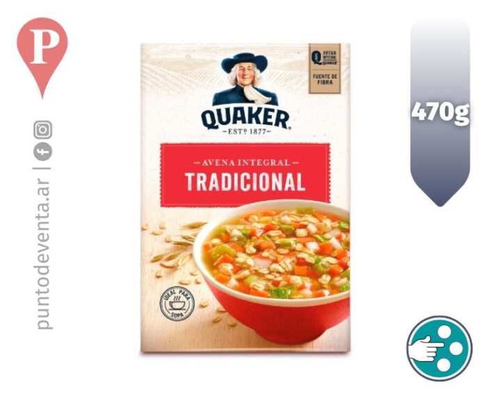 Avena Tradicional Quaker 470g - desarrollo.puntodeventa.ar