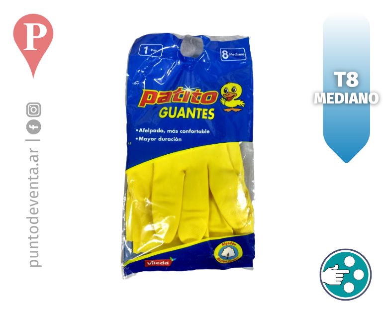 Guantes Multiuso Patito T8 Mediano - desarrollo.puntodeventa.ar