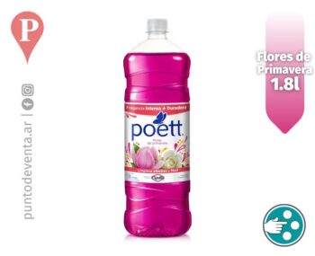 Limpiador Desodorante Liquido para Piso Poett Flores de Primavera 1.8l - desarrollo.puntodeventa.ar