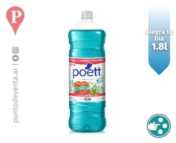 Limpiador Desodorante Liquido para Piso Poett Alegra tu Dia 1.8l - desarrollo.puntodeventa.ar