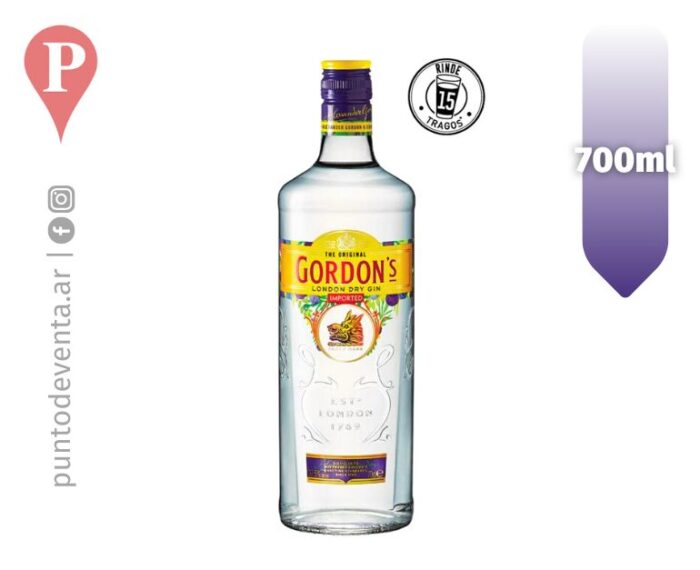 Gin Gordon 700ml - desarrollo.puntodeventa.ar