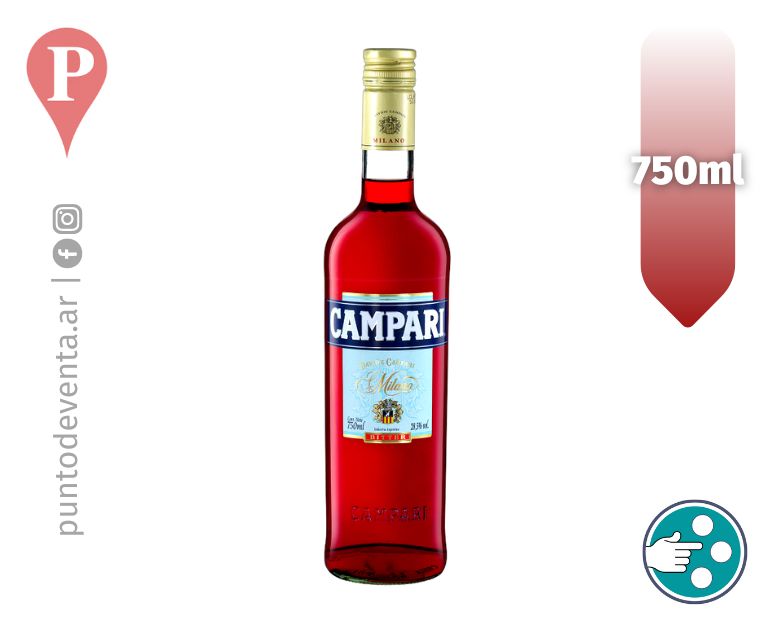 Aperitivo Campari 750ml - desarrollo.puntodeventa.ar