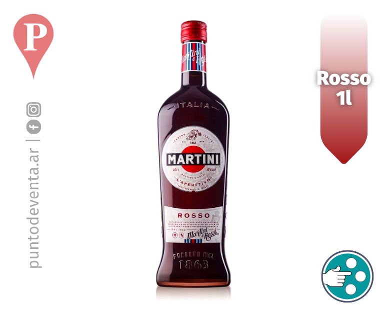 Aperitivo Martini Rosso 1l - desarrollo.puntodeventa.ar