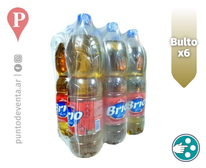 Agua Saborizada Brio Villa del Sur Manzana 1.5l Bulto x 6u - desarrollo.puntodeventa.ar