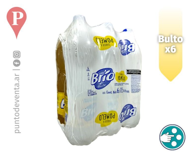 Agua Saborizada Brio Villa del Sur Pomelo 1.5l Bulto x 6u - desarrollo.puntodeventa.ar