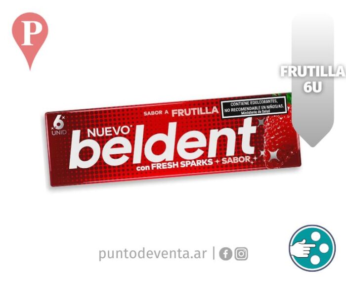 Chicle Tableta Beldent Frutilla 6u - desarrollo.puntodeventa.ar