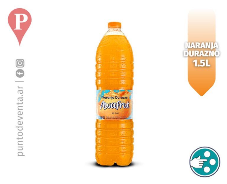 Agua Saborizada Awafrut Naranja Durazno 1.5l - desarrollo.puntodeventa.ar