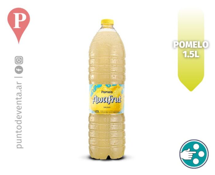 Agua Saborizada Awafrut Pomelo 1.5l - desarrollo.puntodeventa.ar