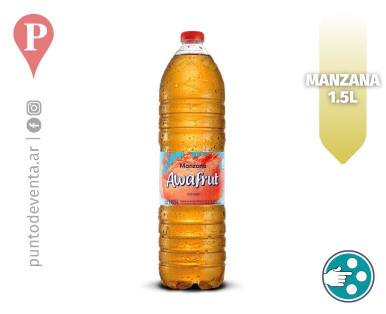 Agua Saborizada Awafrut Manzana 1.5l - desarrollo.puntodeventa.ar